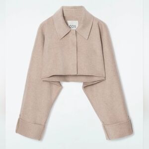 COS Light Beige Cropped Jacket